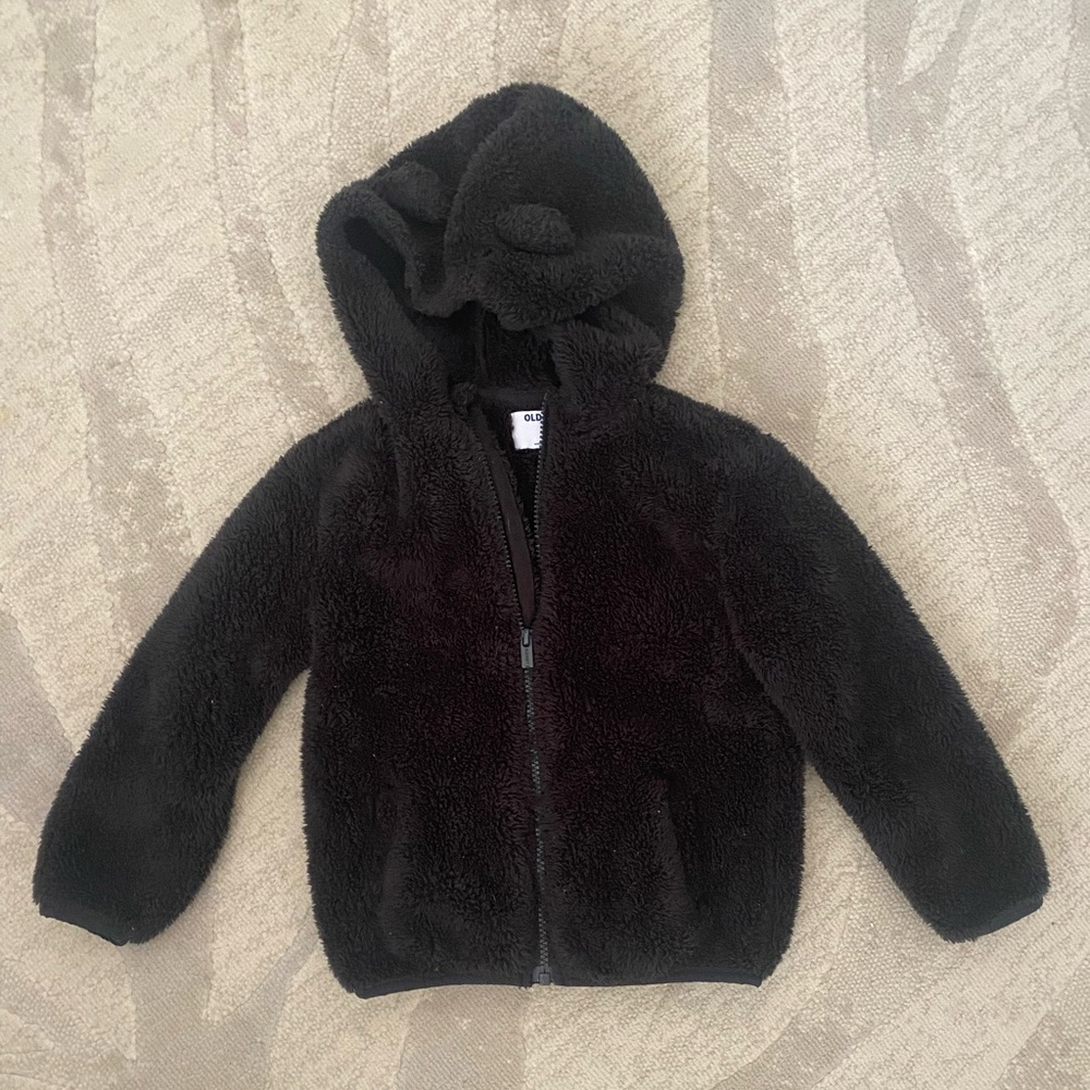 Old Navy Black Fleece Jacket